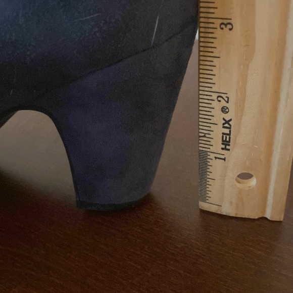 Blue suede pumps - Sofft- worn once-size 8-leather upper-padded insoles - Picture 7 of 10